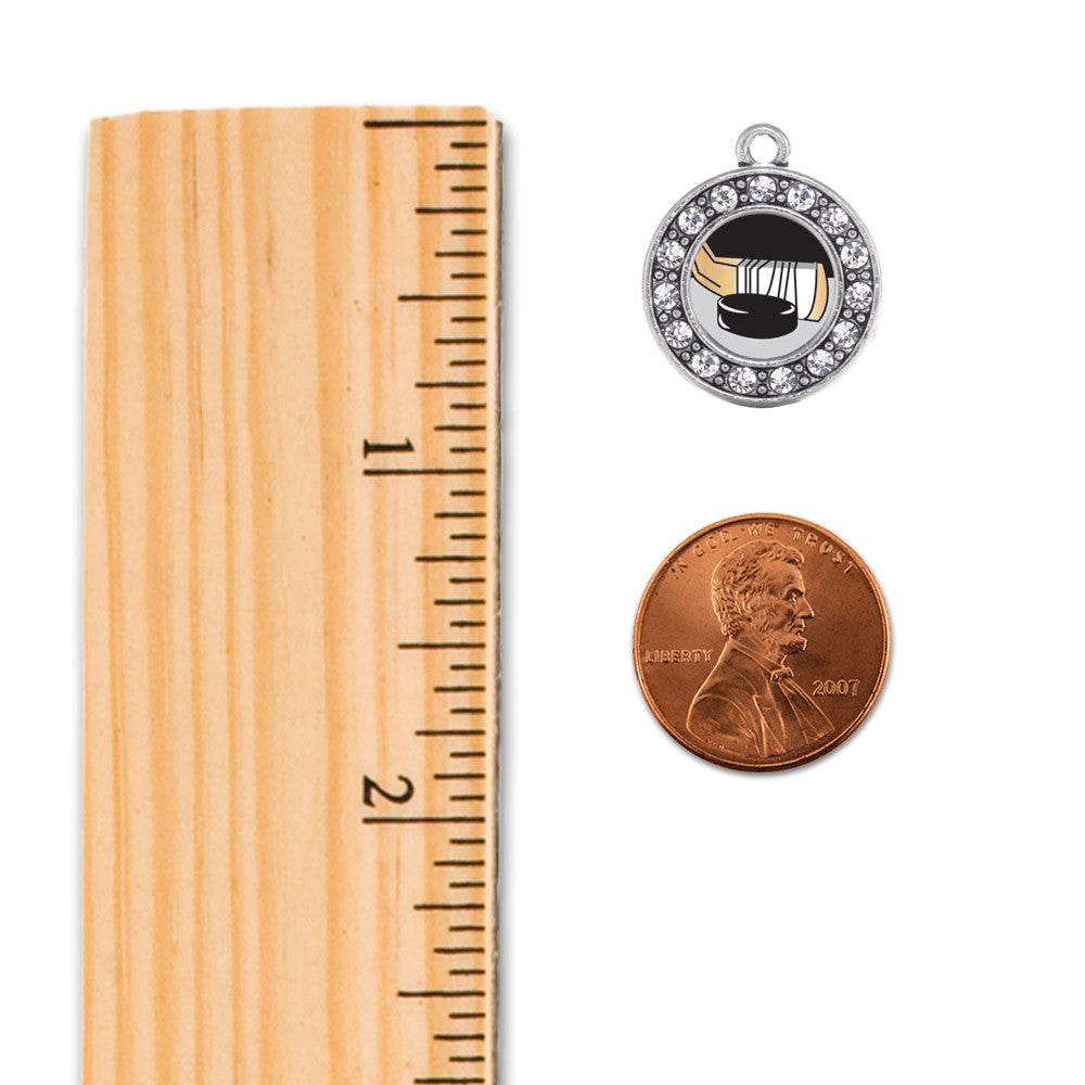 Hockey Circle Charm