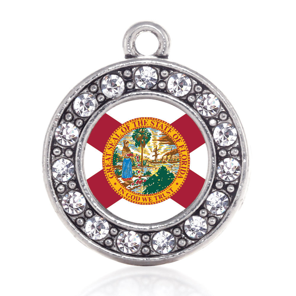 Florida Flag Circle Charm