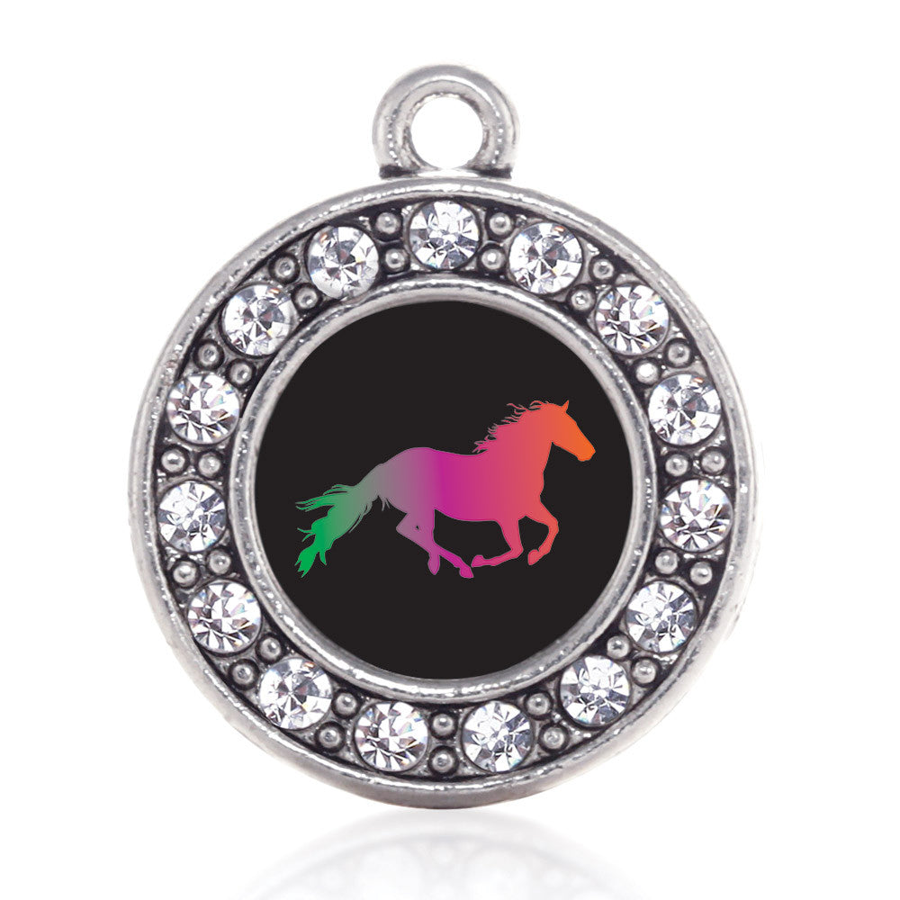 Horse Lovers Circle Charm