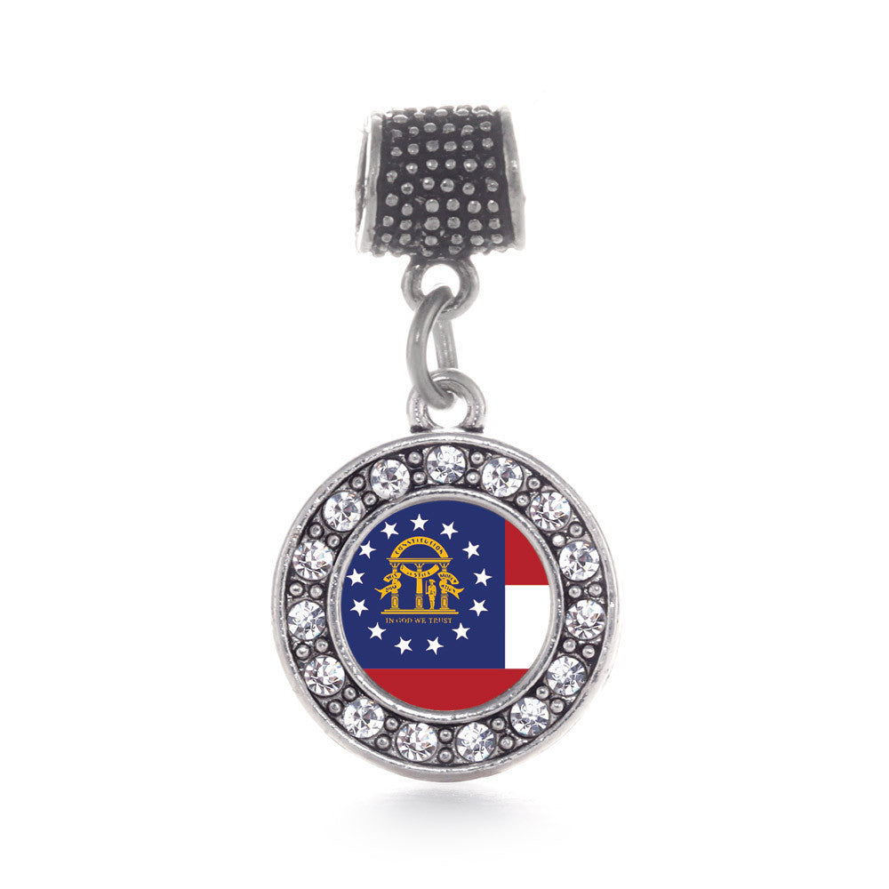 Georgia Flag Circle Charm
