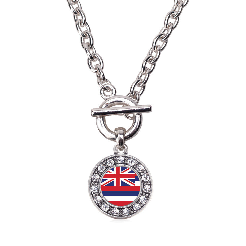 Hawaii Flag Circle Charm