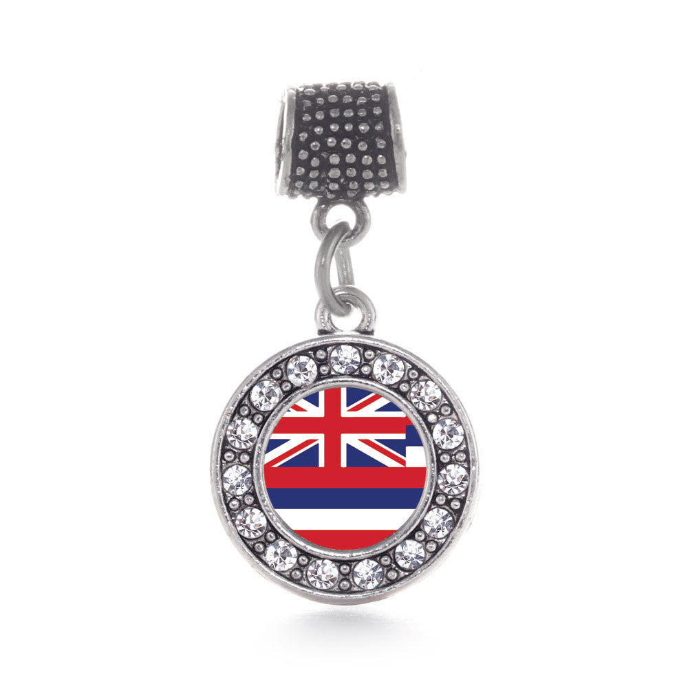 Hawaii Flag Circle Charm