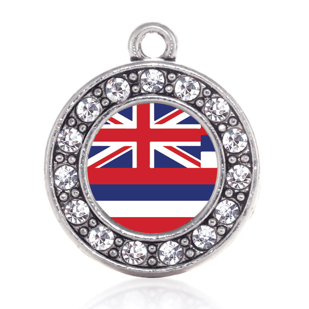 Hawaii Flag Circle Charm