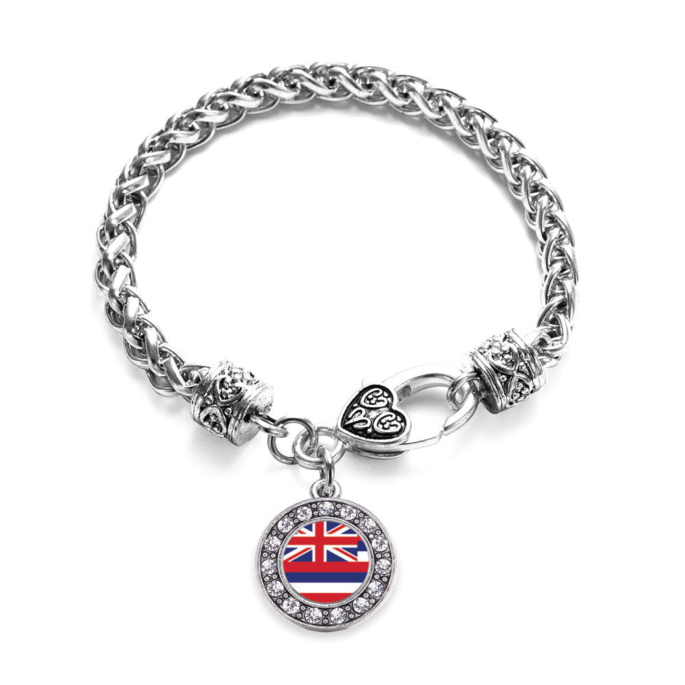 Hawaii Flag Circle Charm