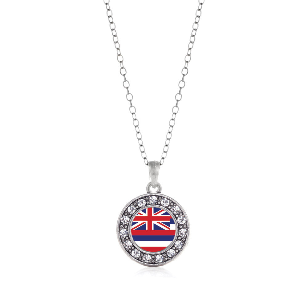 Hawaii Flag Circle Charm
