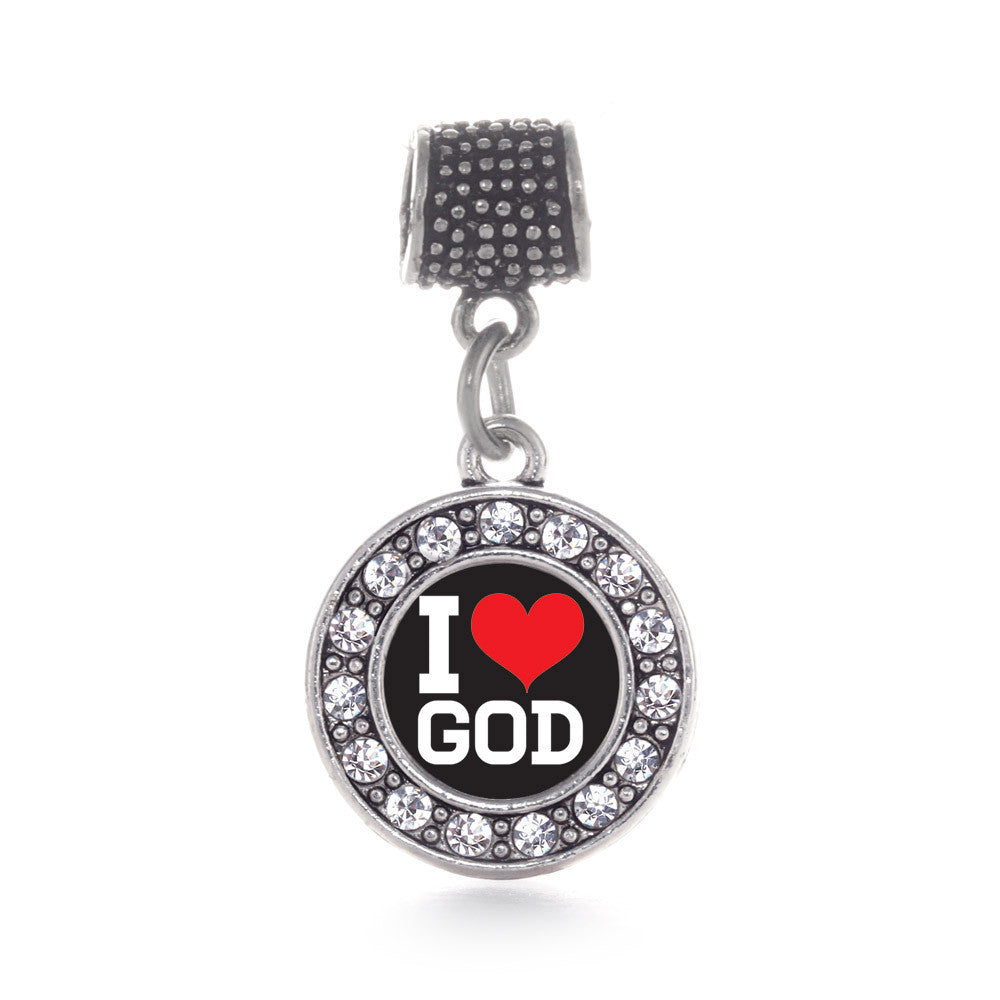 I Love God Circle Charm