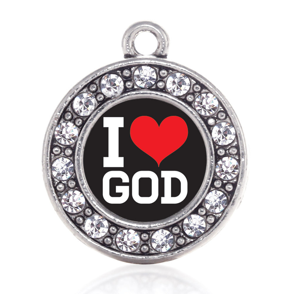 I Love God Circle Charm