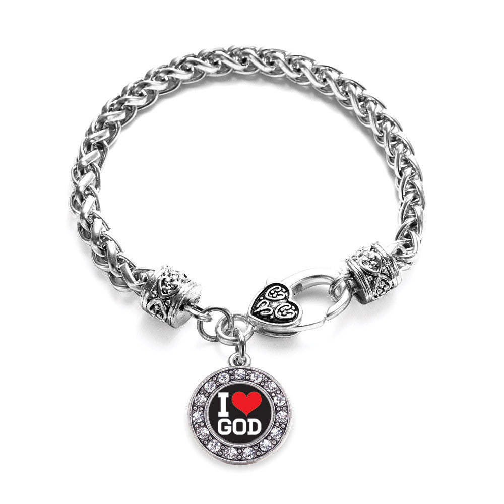 I Love God Circle Charm