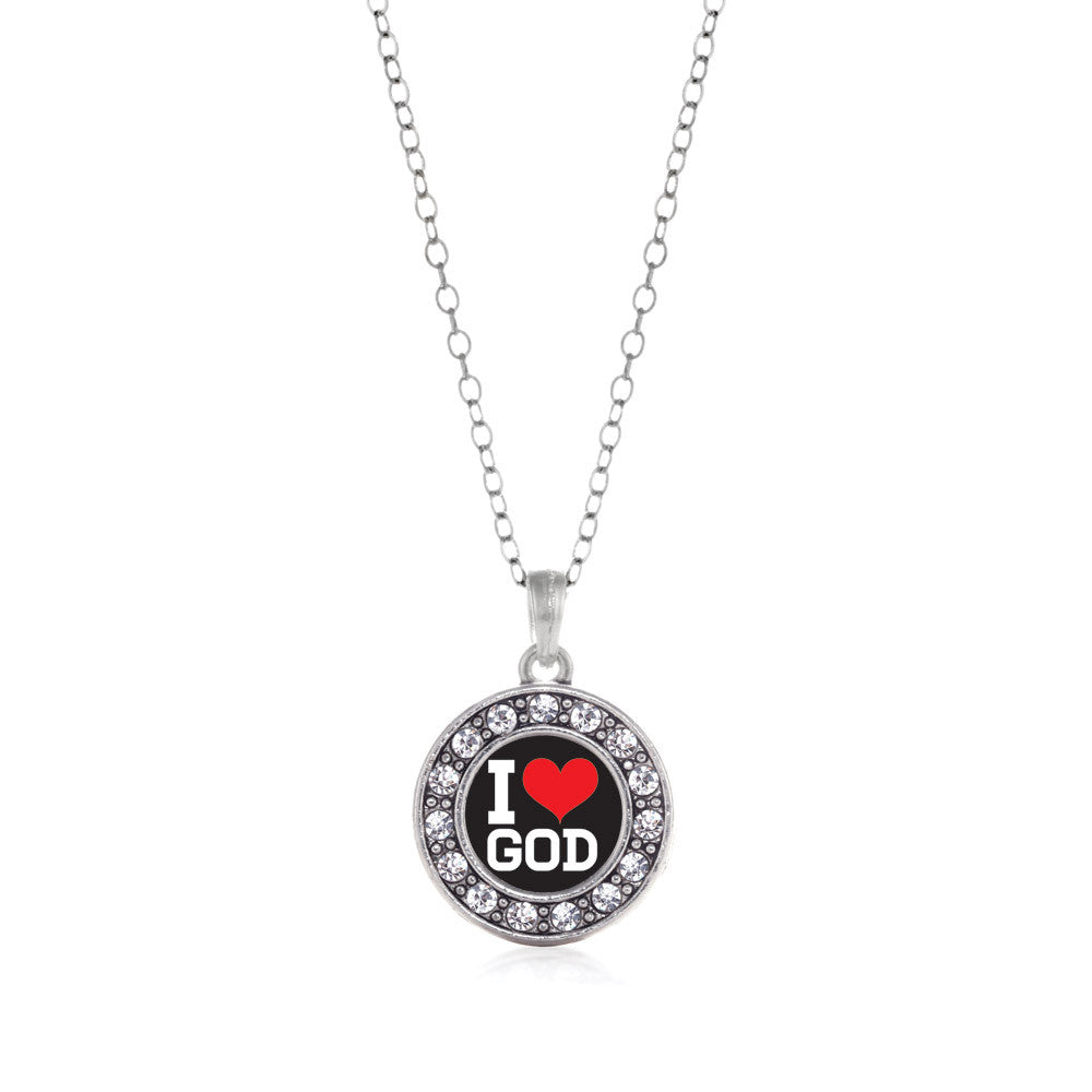 I Love God Circle Charm