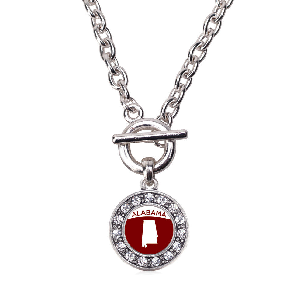Alabama Outline Circle Charm