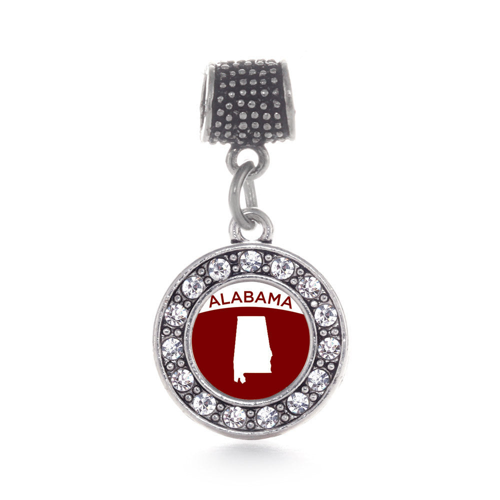 Alabama Outline Circle Charm