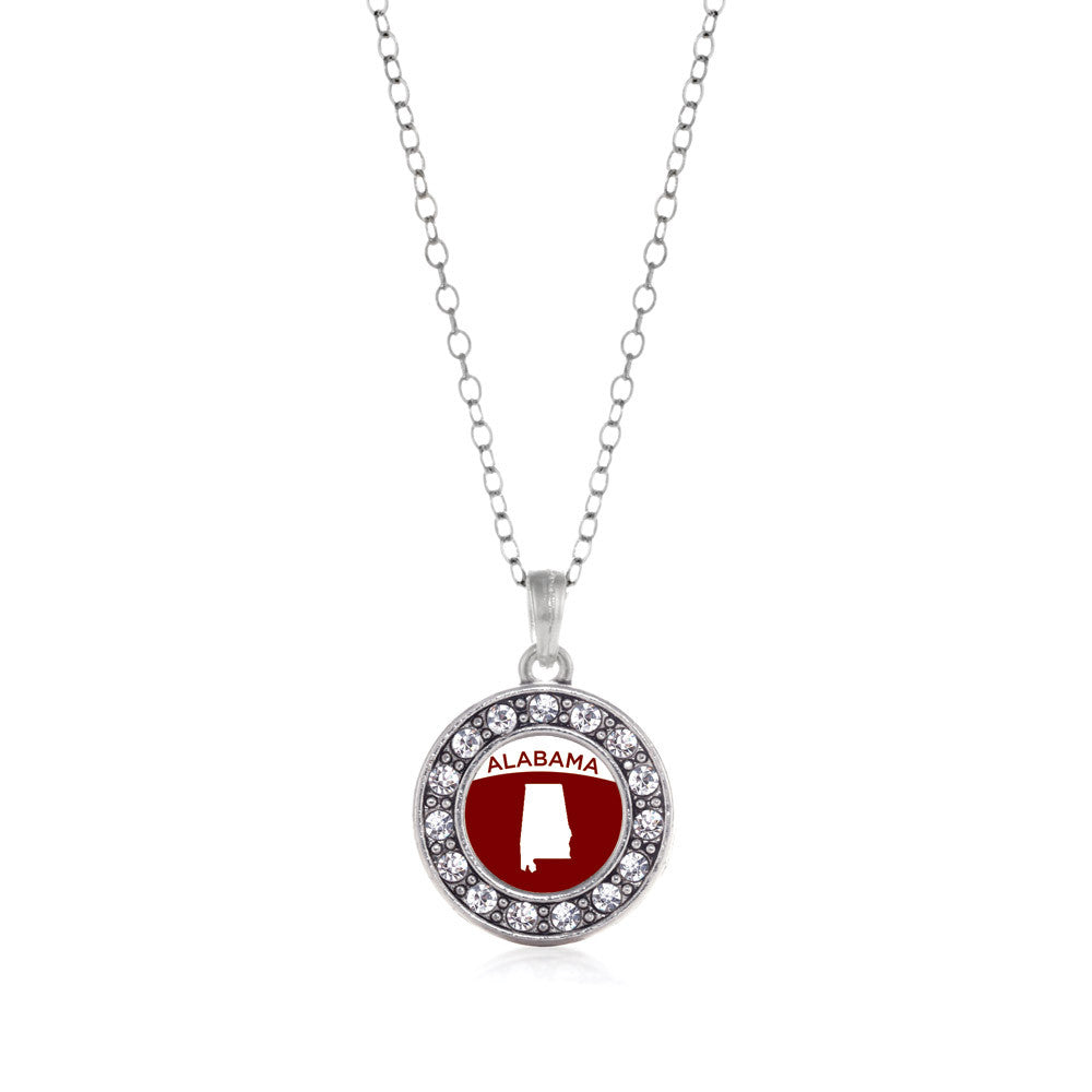 Alabama Outline Circle Charm