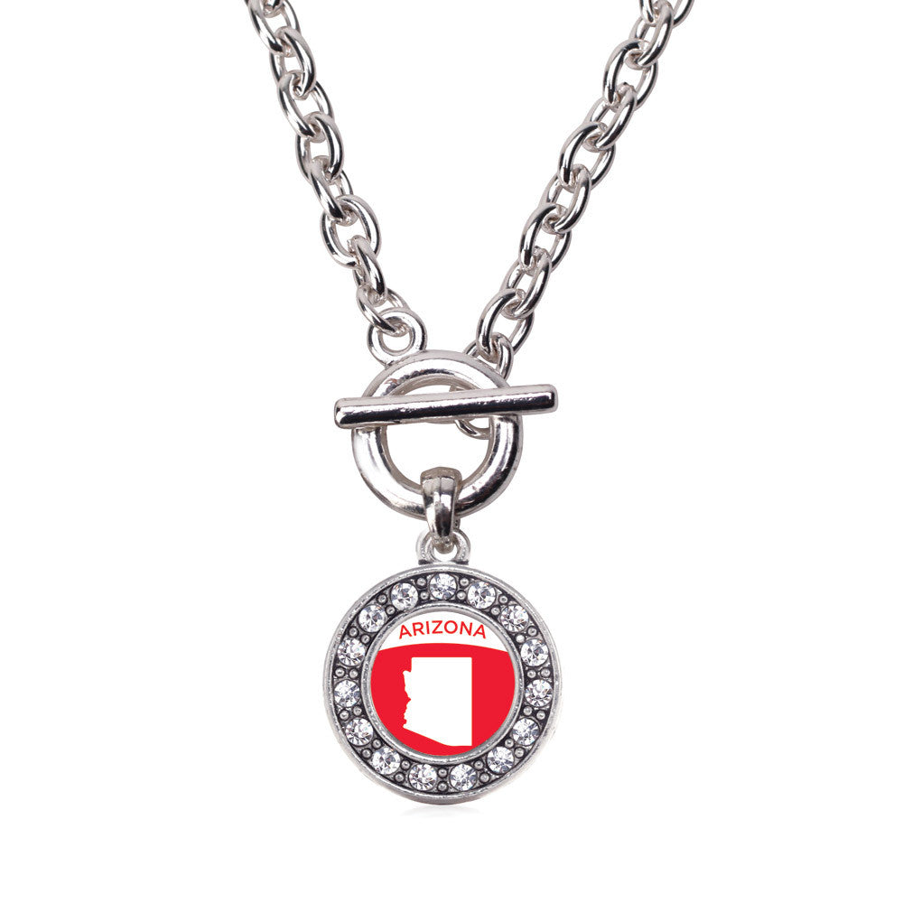 Arizona Outline Circle Charm