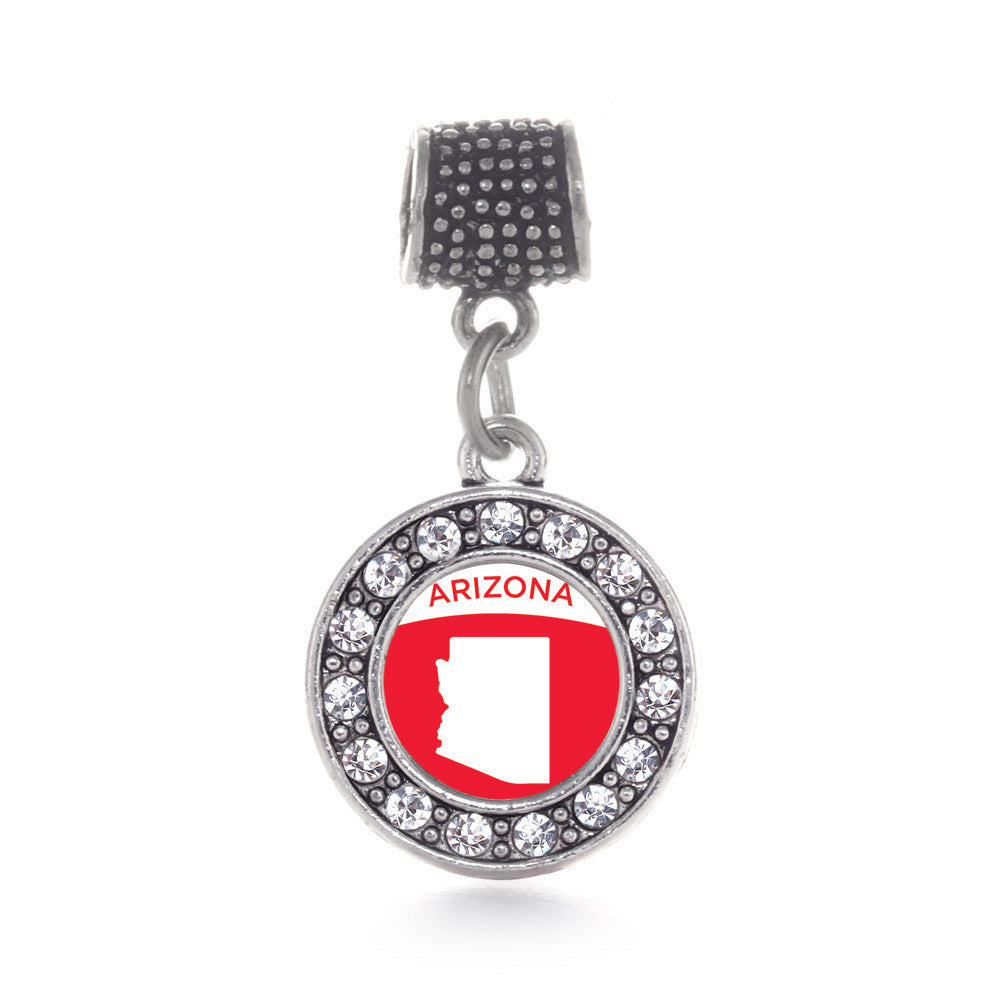 Arizona Outline Circle Charm