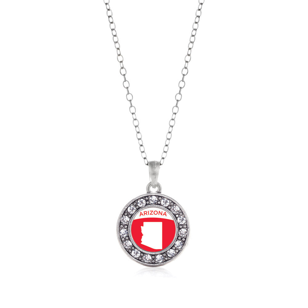 Arizona Outline Circle Charm