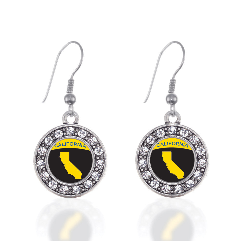 California Outline Circle Charm
