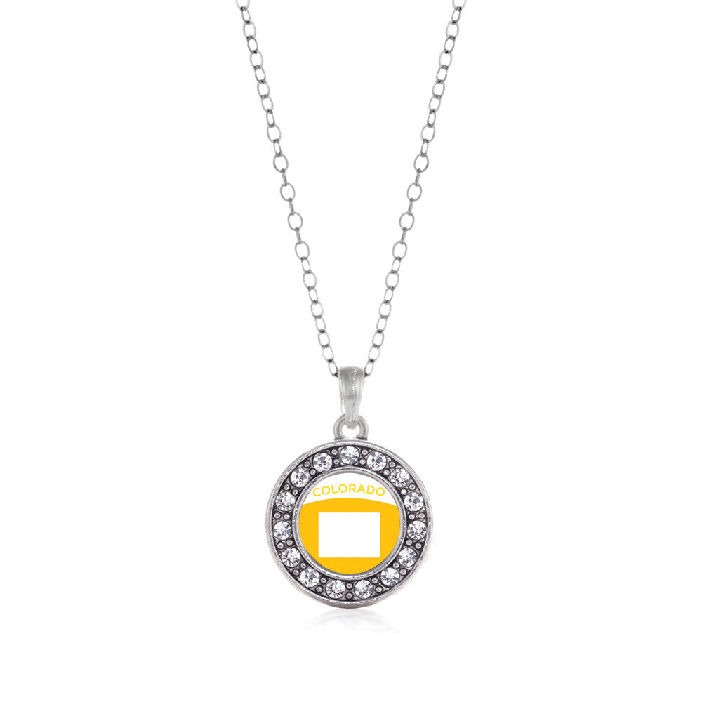 Colorado Outline Circle Charm