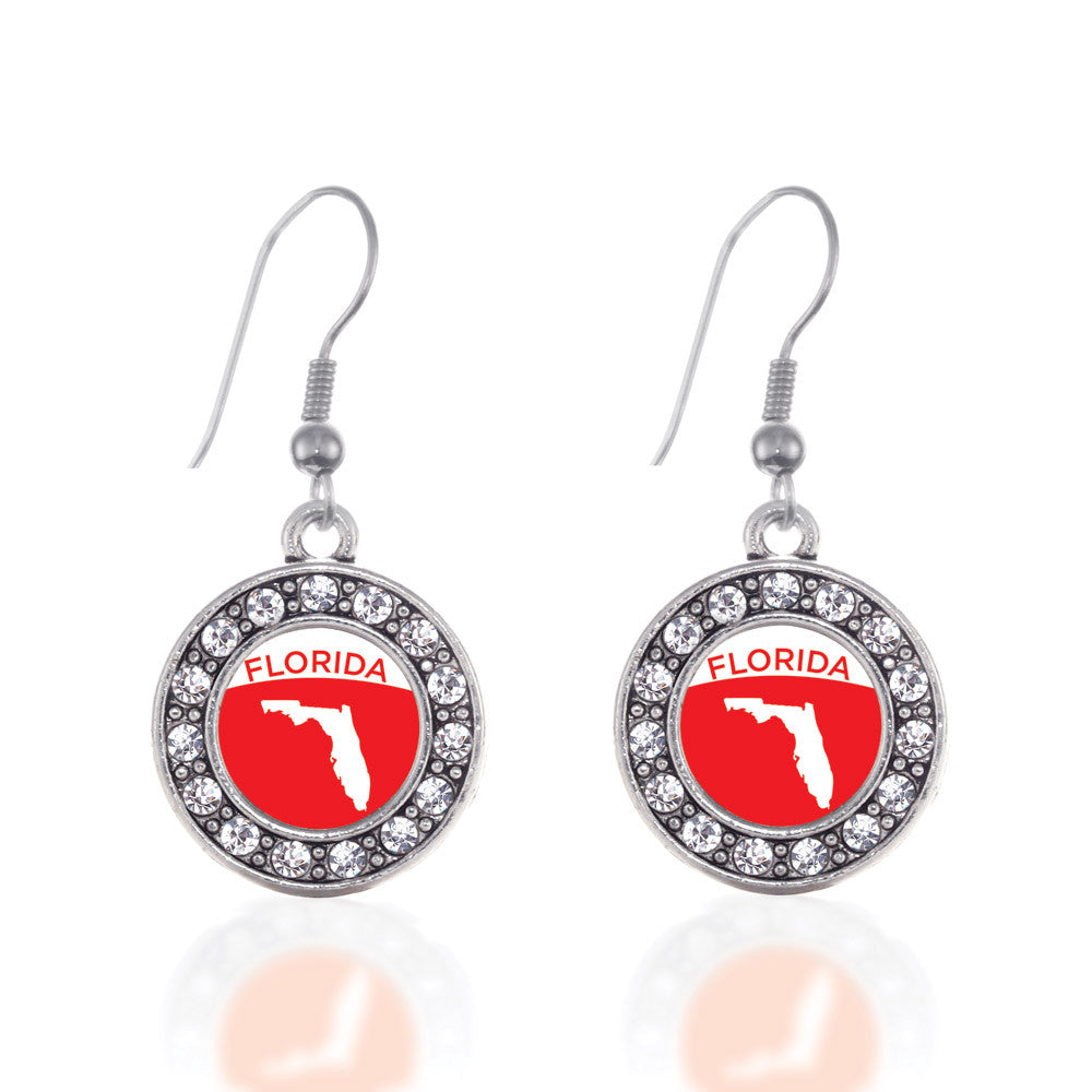 Florida Outline Circle Charm