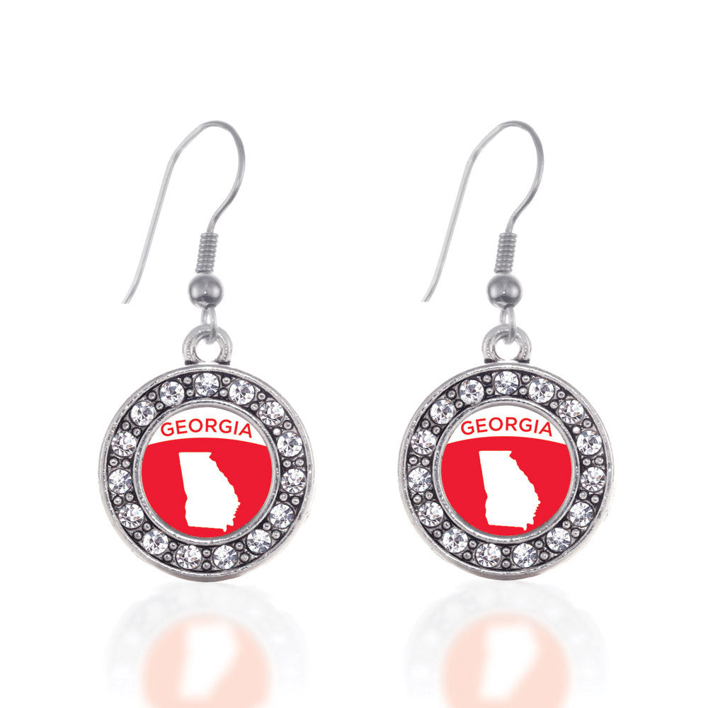 Georgia Outline Circle Charm