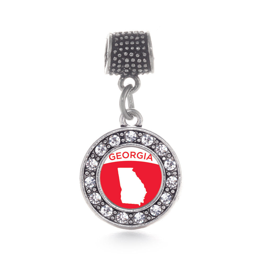 Georgia Outline Circle Charm