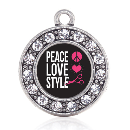 Peace, Love, And Style Circle Charm