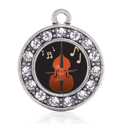 Stand Up Bass Circle Charm