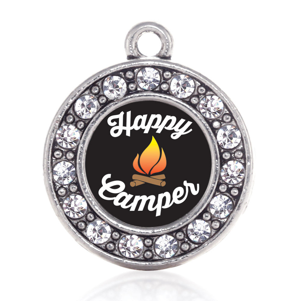 Happy Camper Circle Charm