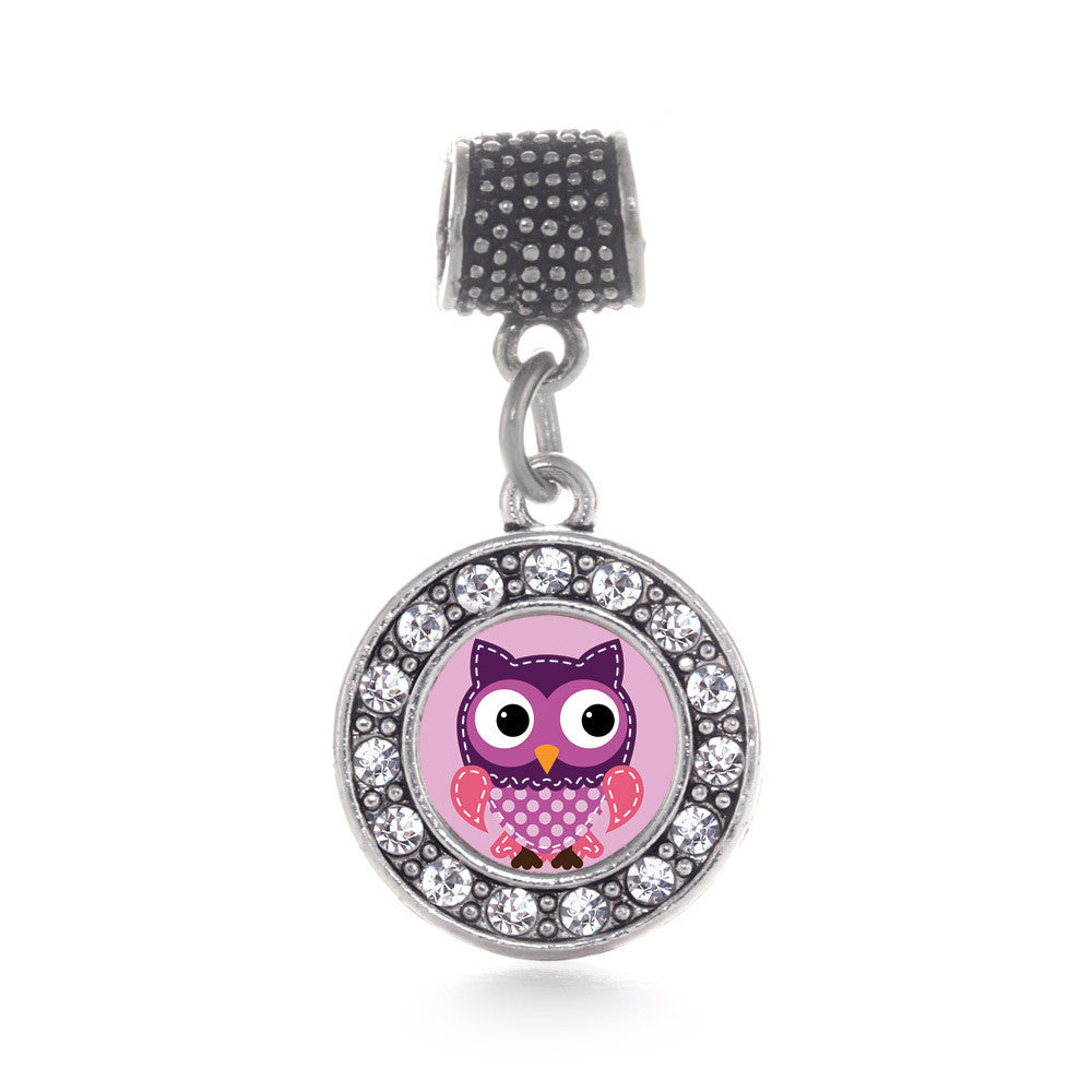 Cute Owl Circle Charm