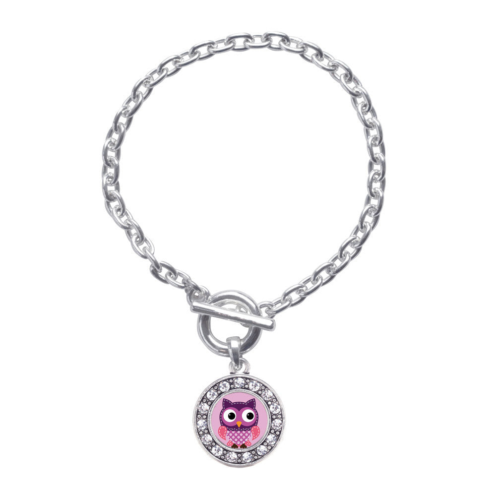 Cute Owl Circle Charm