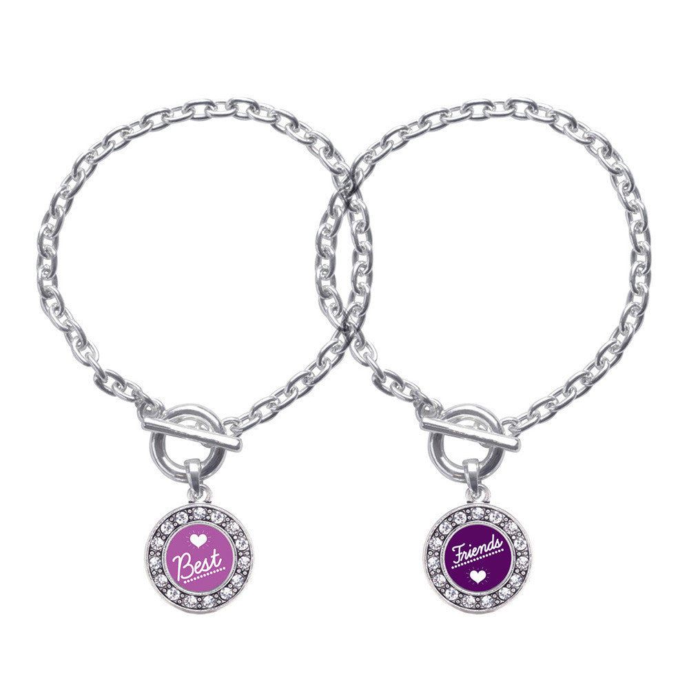 Best Friends Set Circle Charm