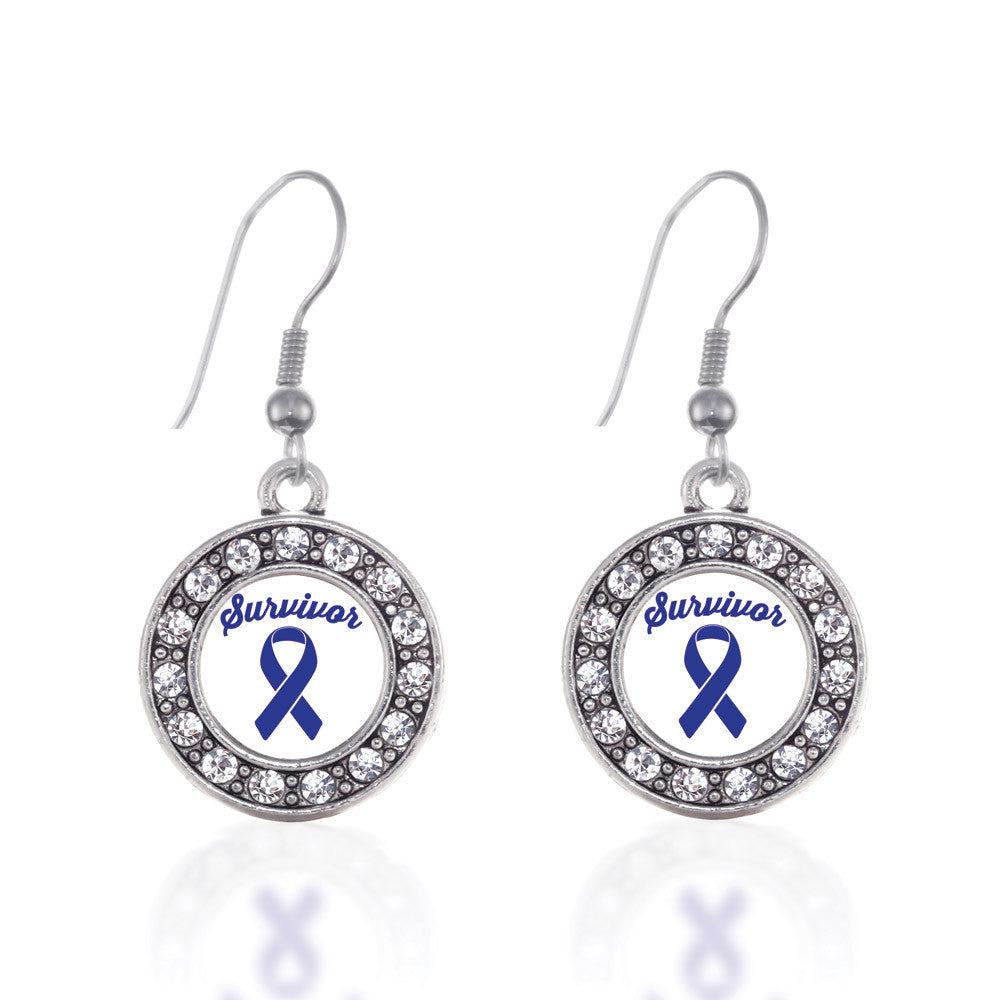 Blue Ribbon Survivor Circle Charm