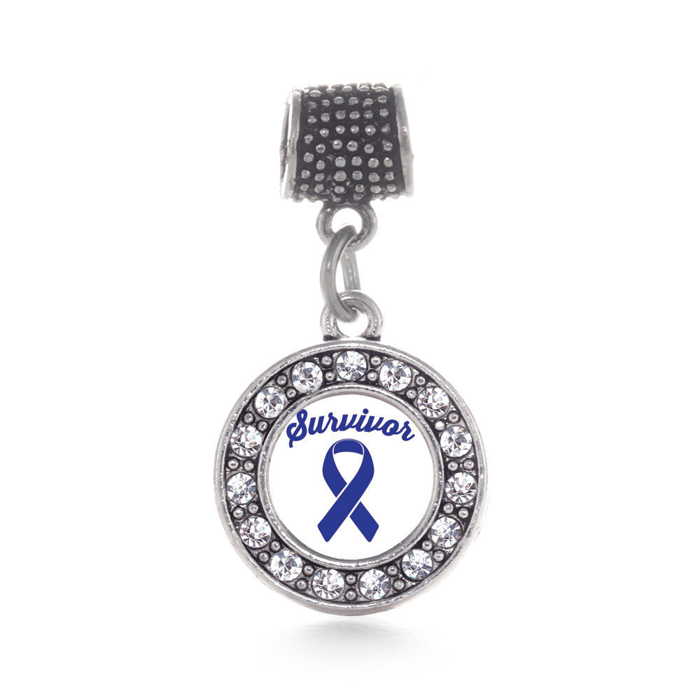 Blue Ribbon Survivor Circle Charm