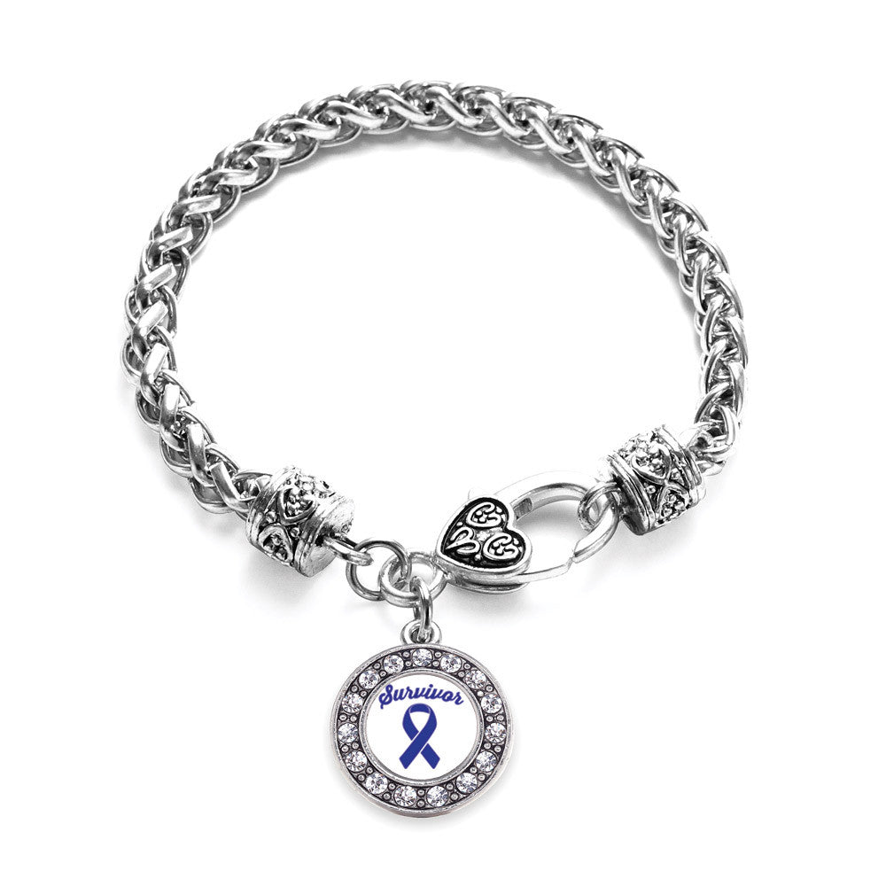 Blue Ribbon Survivor Circle Charm