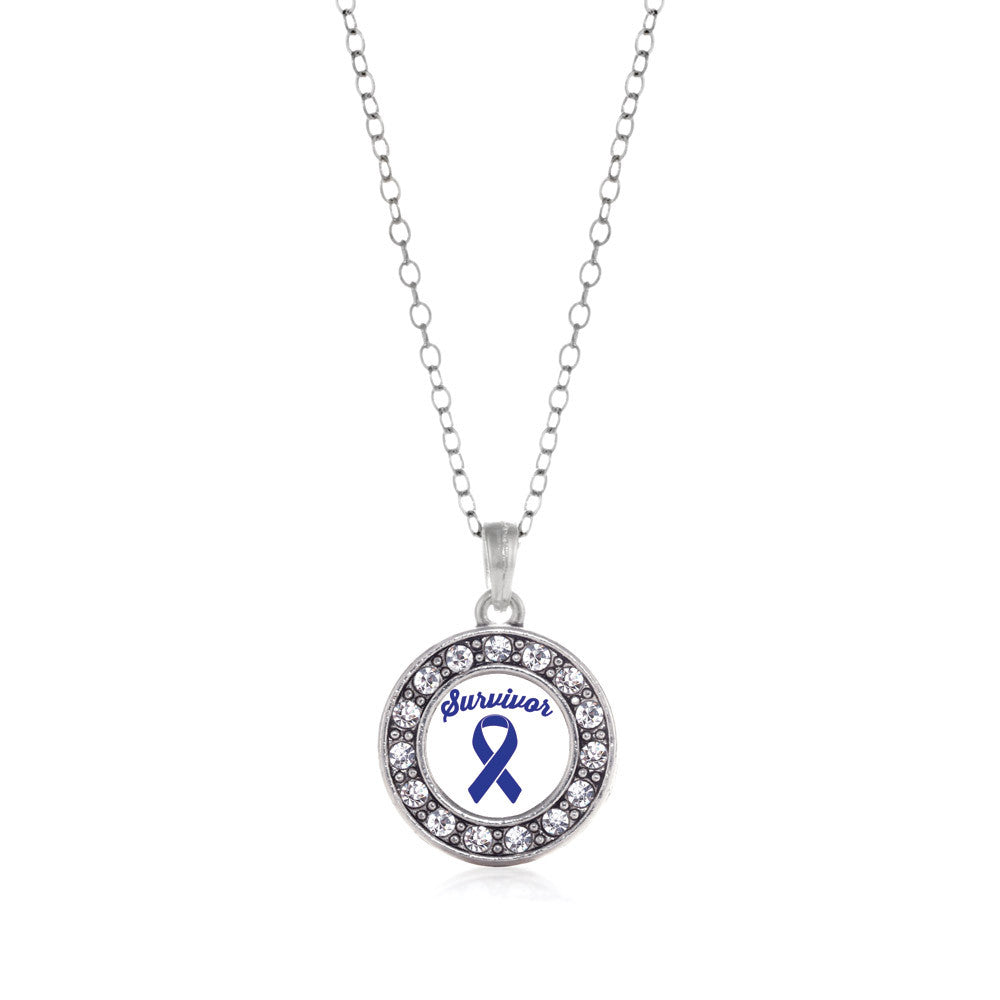 Blue Ribbon Survivor Circle Charm
