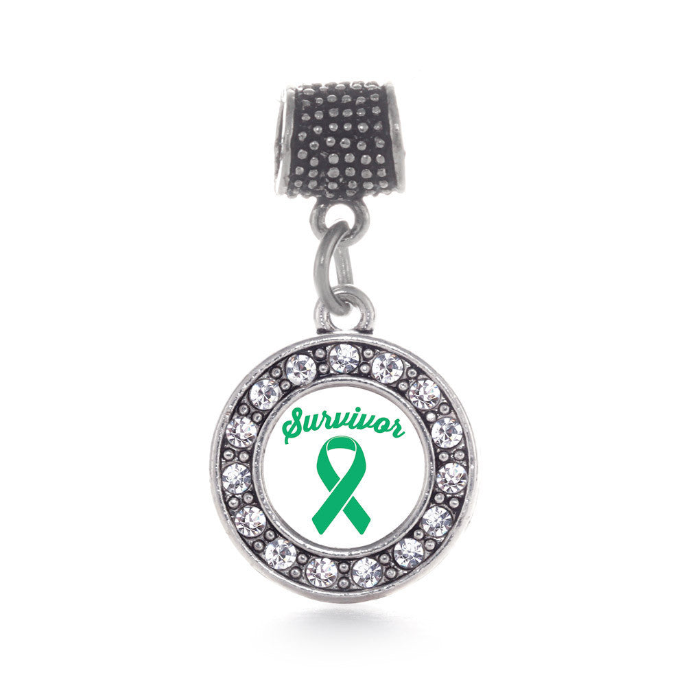 Green Ribbon Survivor Circle Charm