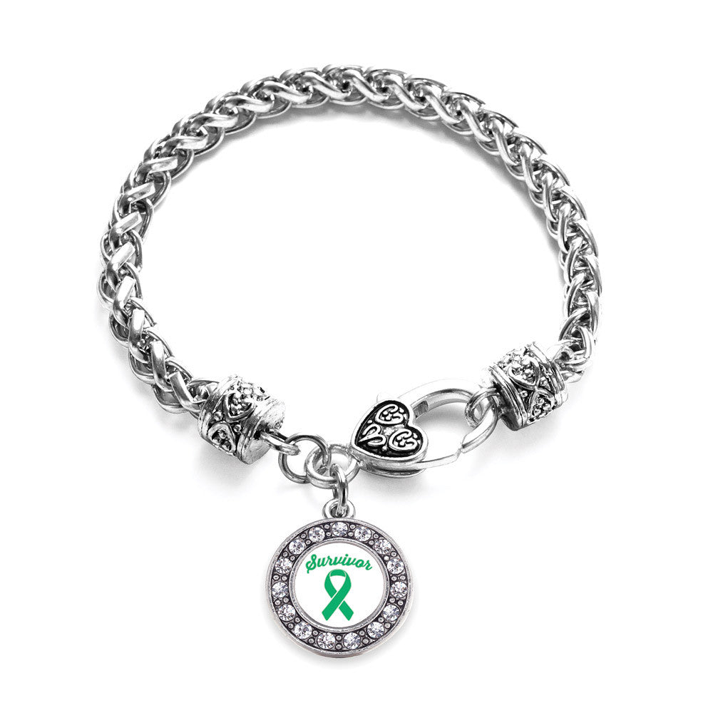 Green Ribbon Survivor Circle Charm