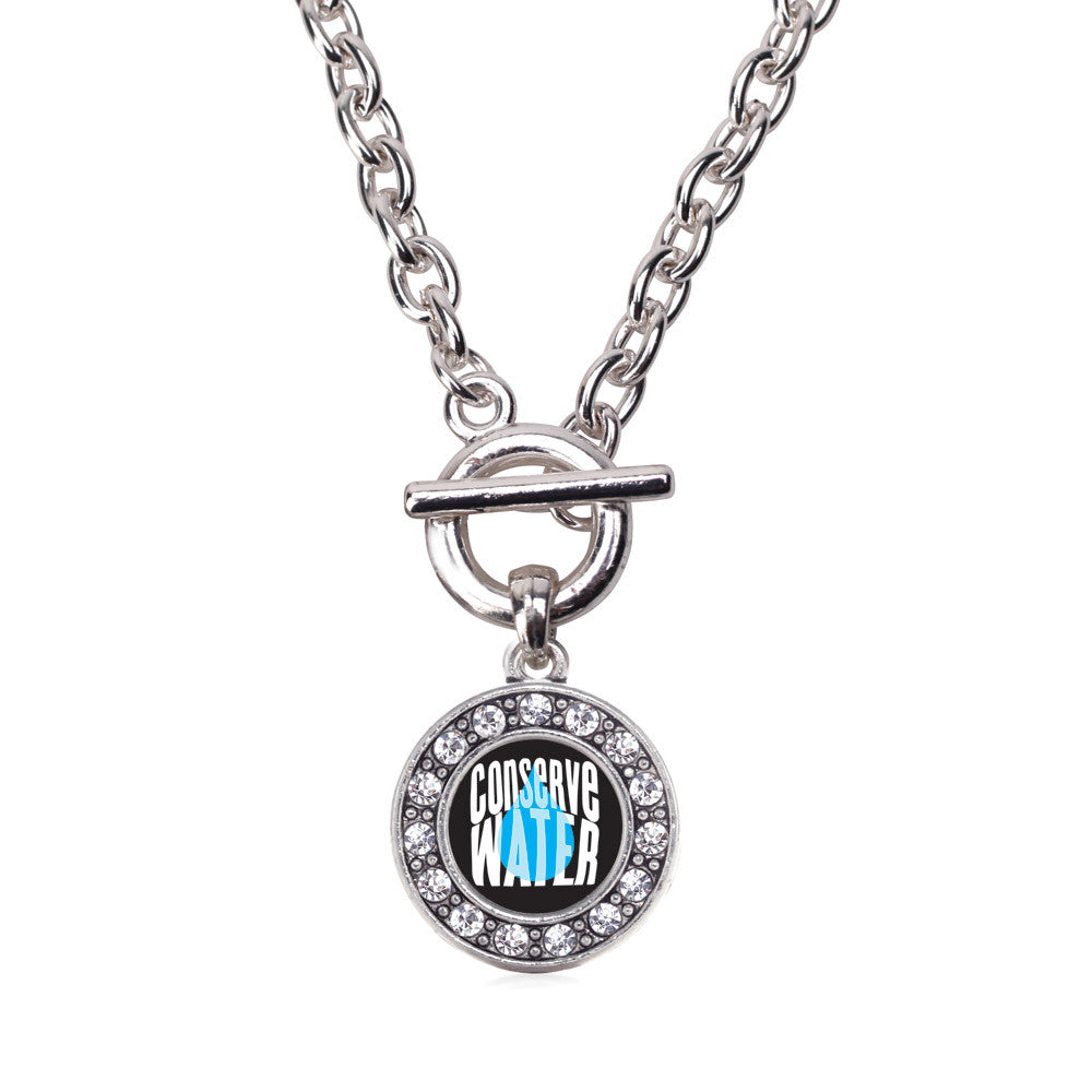 Conserve Water Circle Charm