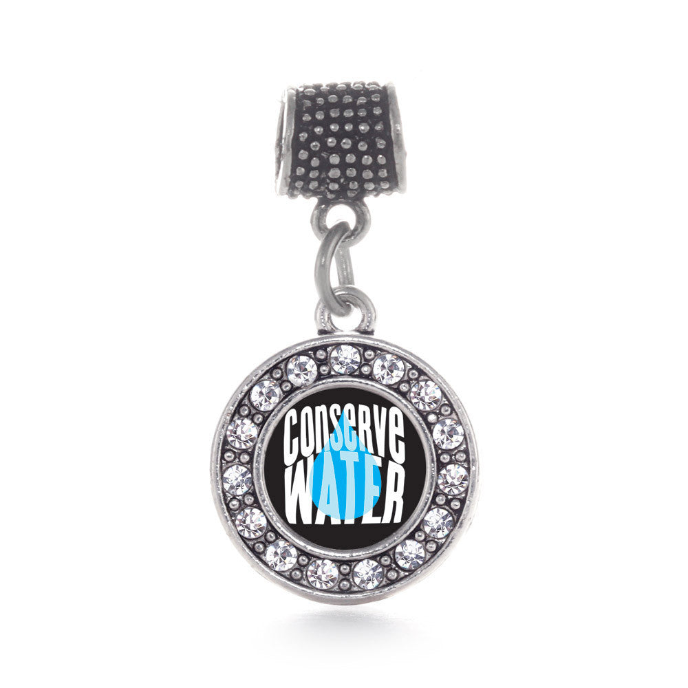 Conserve Water Circle Charm