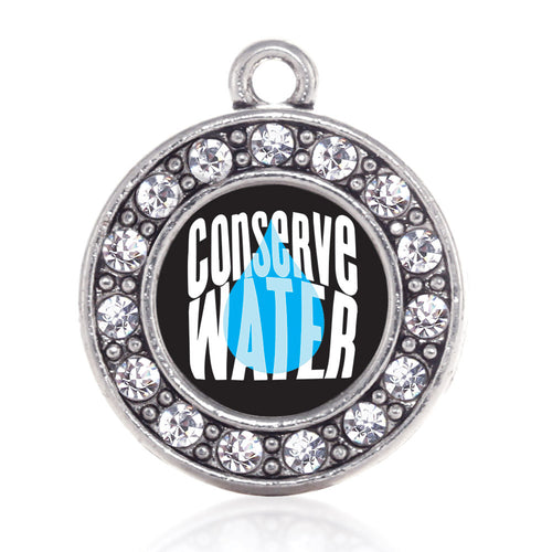 Conserve Water Circle Charm