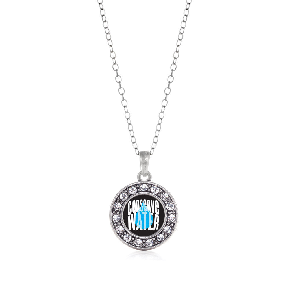 Conserve Water Circle Charm