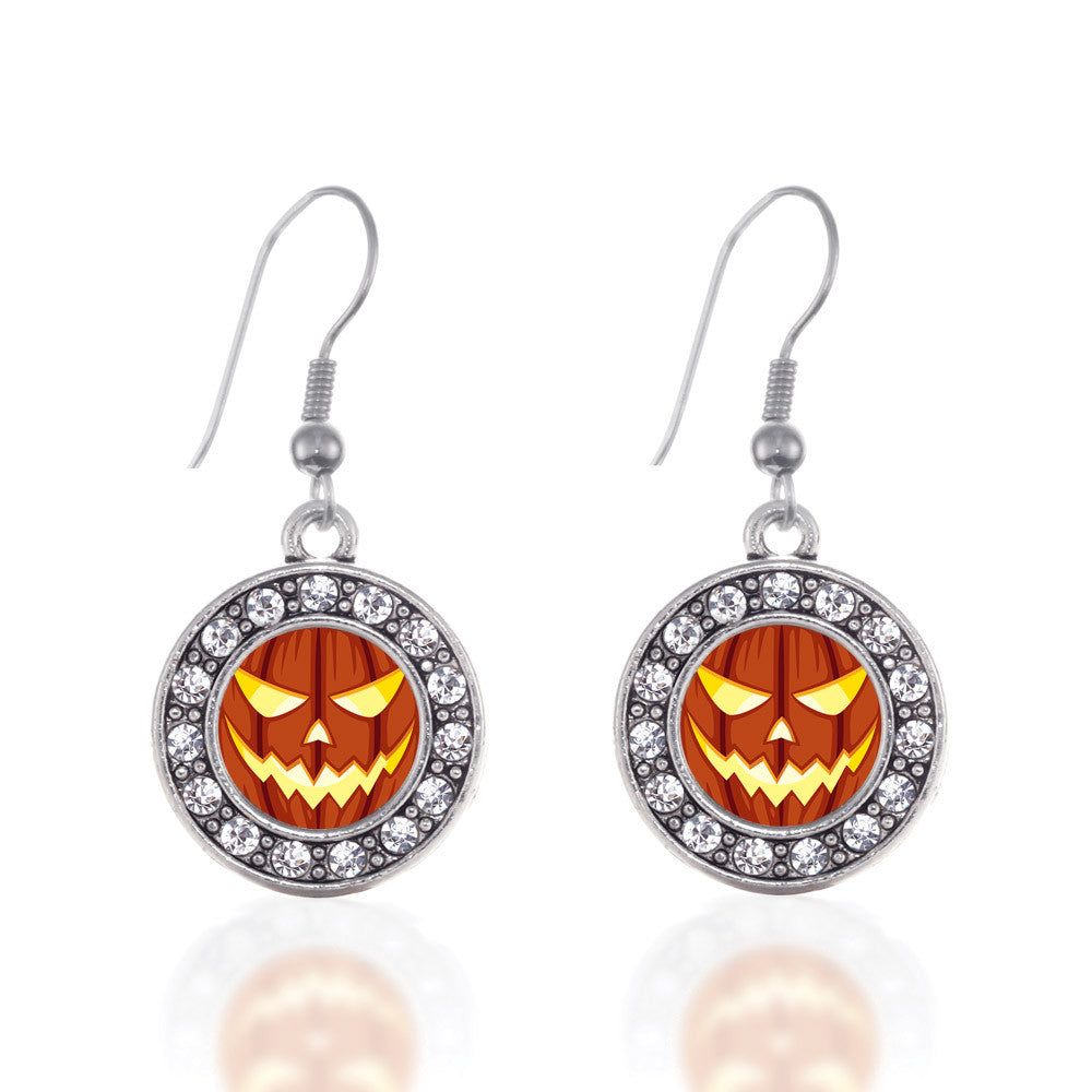 Grinning Pumpkin Circle Charm