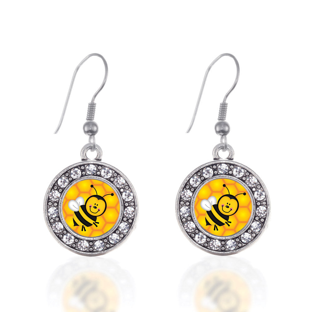 Honey Bee Circle Charm