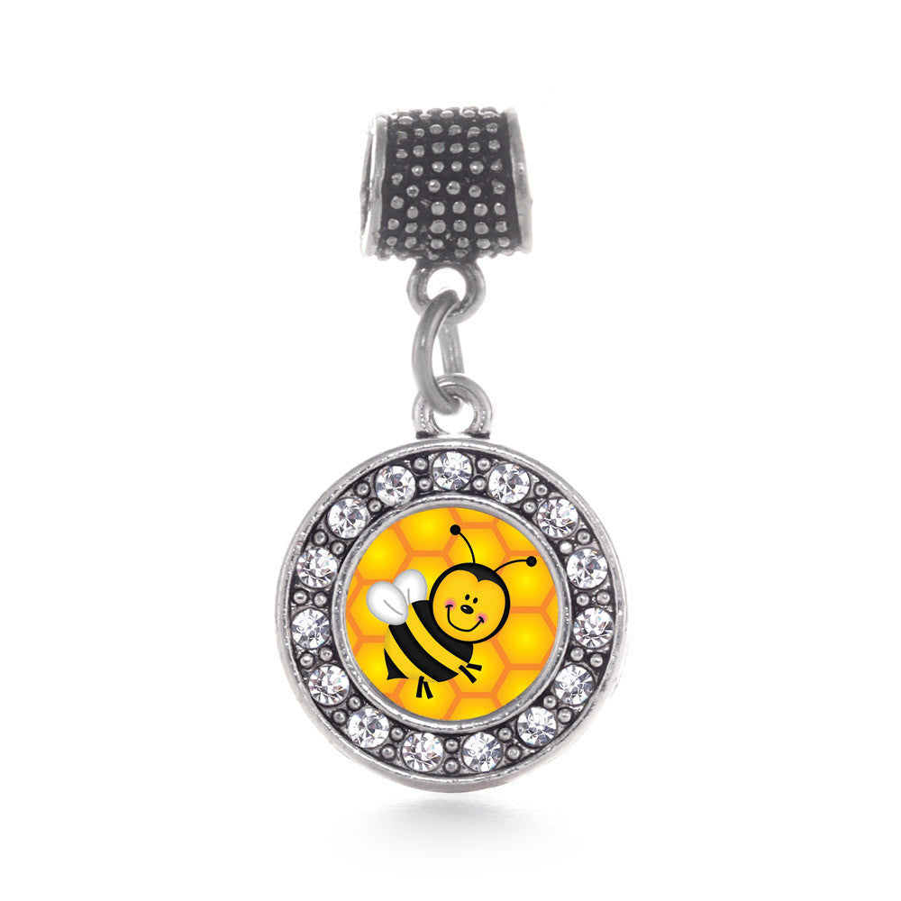 Honey Bee Circle Charm