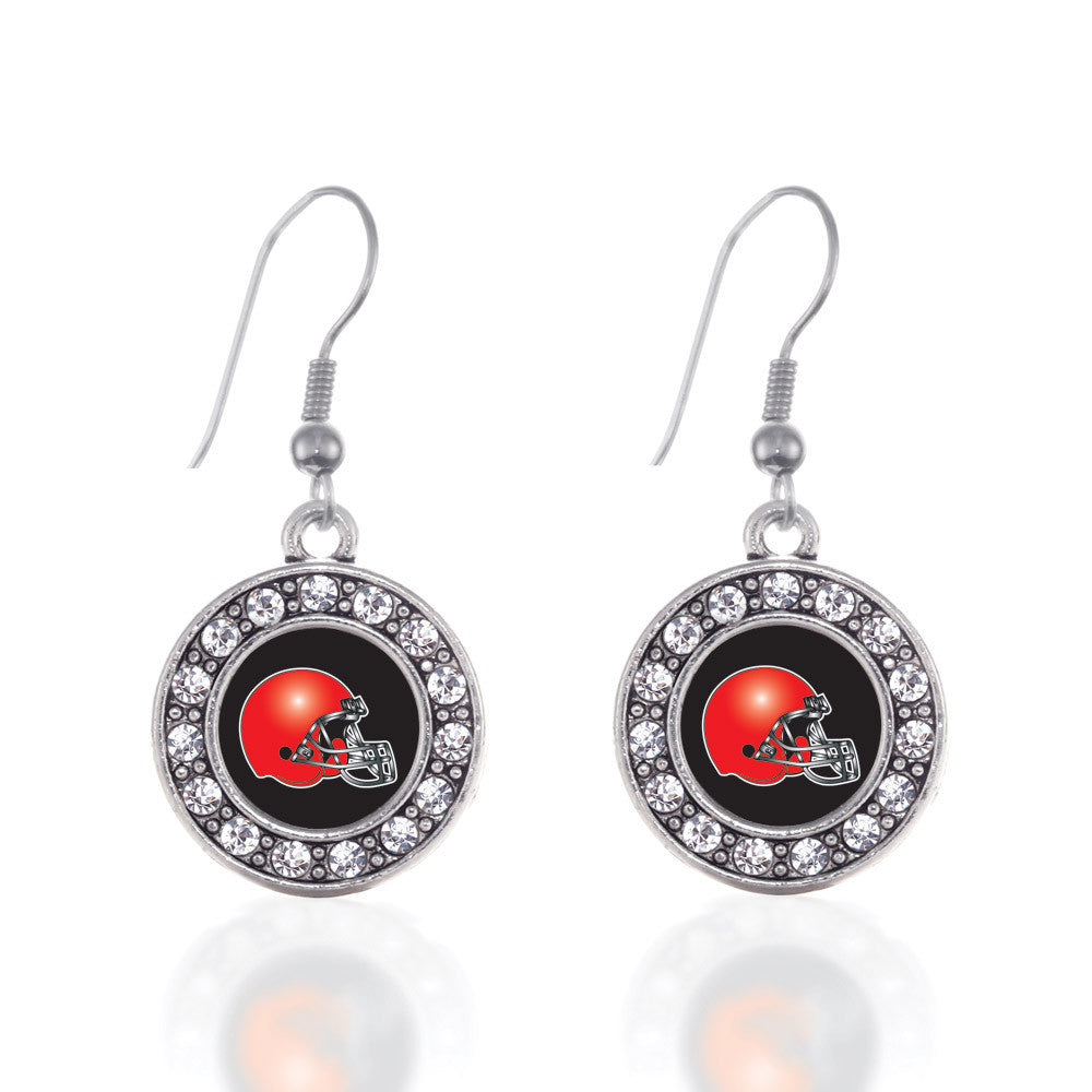 Black and Red Team Helmet Circle Charm