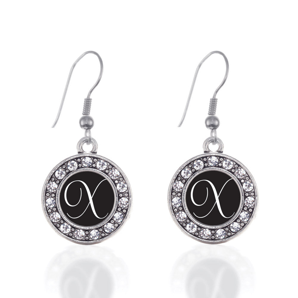 My Script Initials - Letter X Circle Charm
