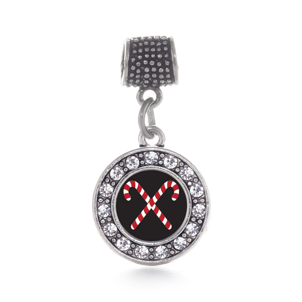 Candy Cane Circle Charm