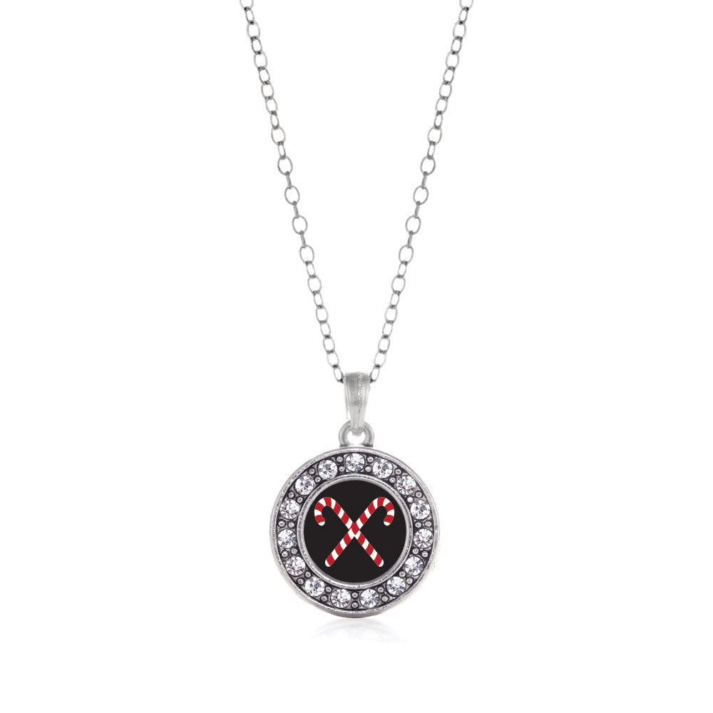 Candy Cane Circle Charm
