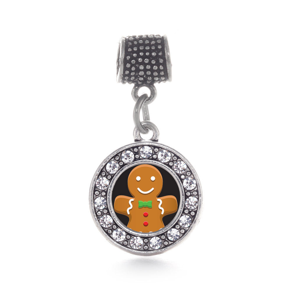 Gingerbread Man Circle Charm