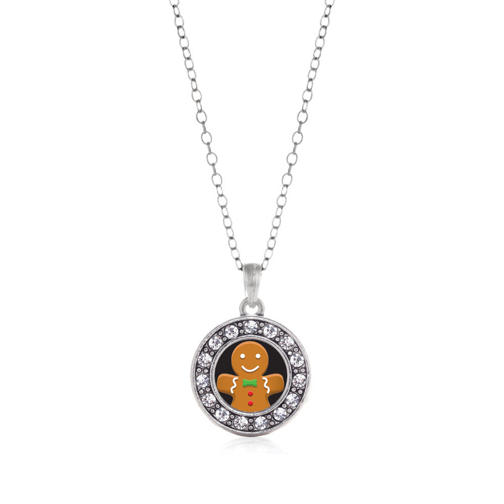 Gingerbread Man Circle Charm