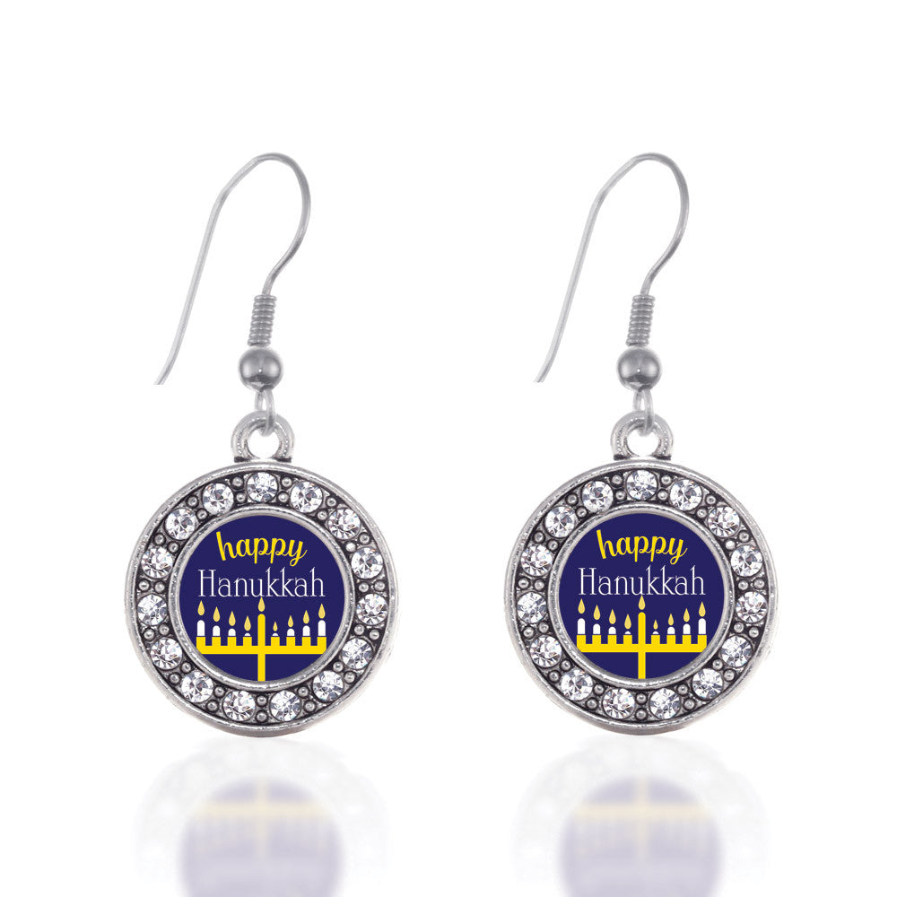 Happy Hanukkah Circle Charm
